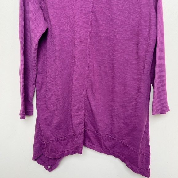Neon Buddha 1X Cowl Neck Purple Asymmetrical Hem Tunic In Purple - Picture 8 of 10